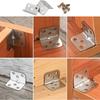 10 PCS + Matching wire Stainless Steel Corner Brackets 90 Degree Right Angle Fixed Bracket for Wood Furniture Bedframe Angle
