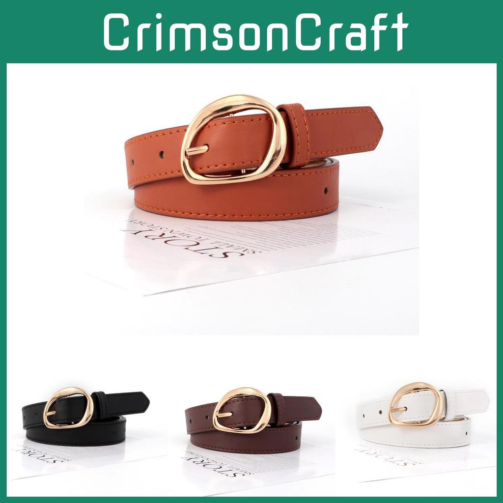 Versatile Ladies Pu Leather Belt With Decorative Pin Buckle For Effortless Style And Slim Fit