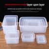 ZISIZ Rectangular Freezable Plastic Food Storage Container