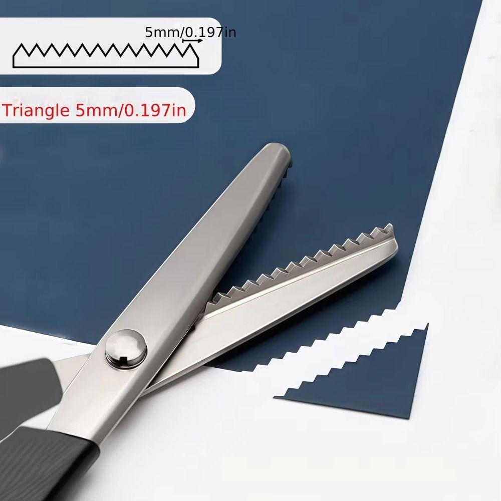 Serrated Edge Zig Zag Scissors Stainless Steel Sewing Shears Pinking Shears Fabric Cutting