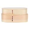 Wooden Material Japanese Bento Box With Divider Portable Sushi Box  For Home Office