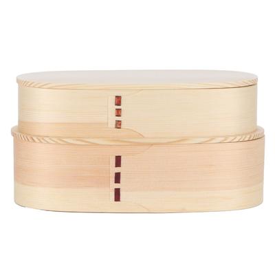 Japanische Bentobox aus Holz mit Trennwand Tragbare Sushi-Box für Zuhause und Büro