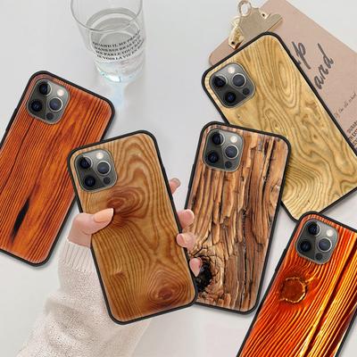 Holzmaserung Handyhülle für iPhone Samsung Galaxy Redmi Xiaomi Oppo OnePlus Note SA 7 8 9 10 11 12 13 14 20 21 22 23 53 54 Pro Max Plus Ultra TPU Soft