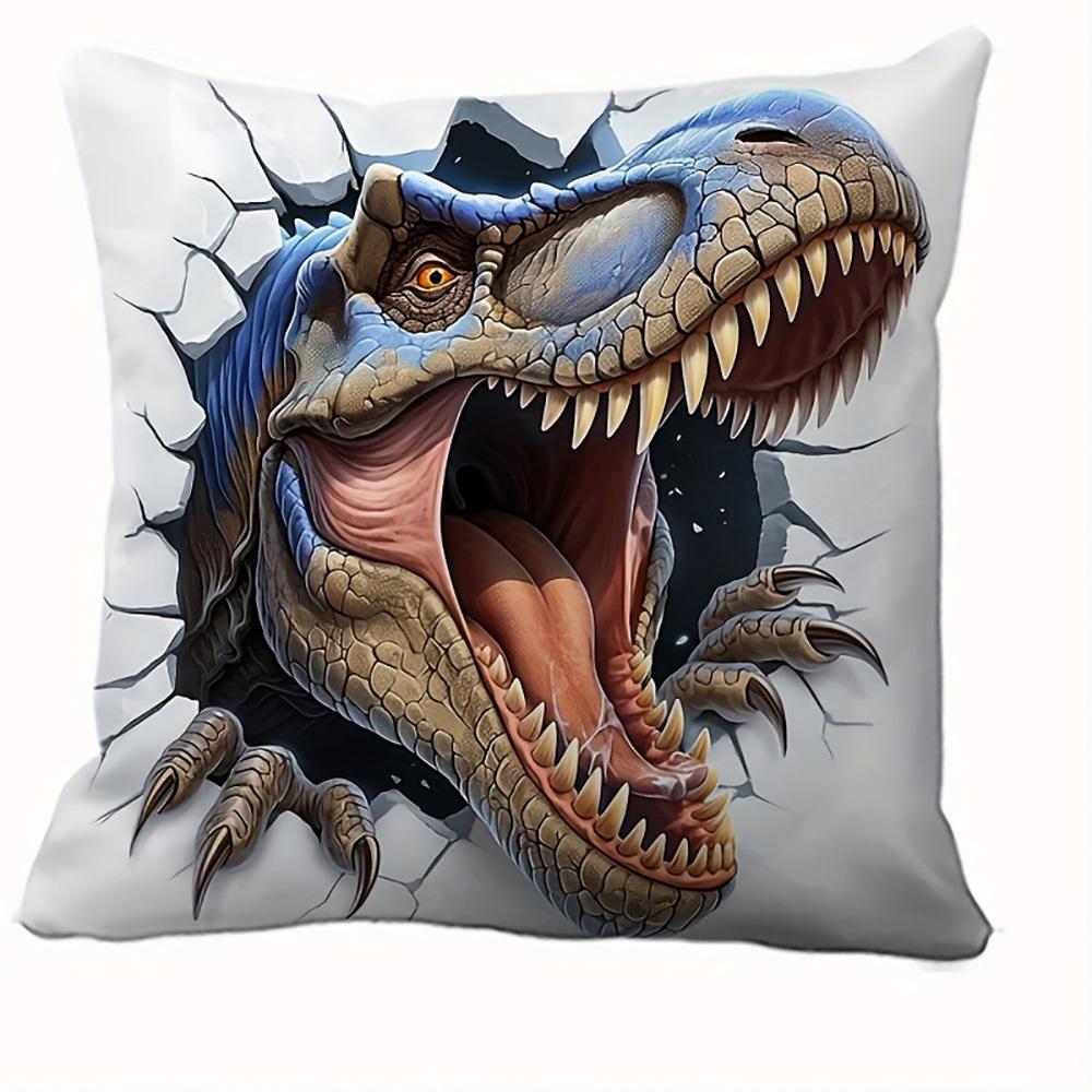 1/4pcs Dinosaur-Printed Pillowcases for Vivid Bedroom Decor Sofa cushion cover home bedroom room decoration