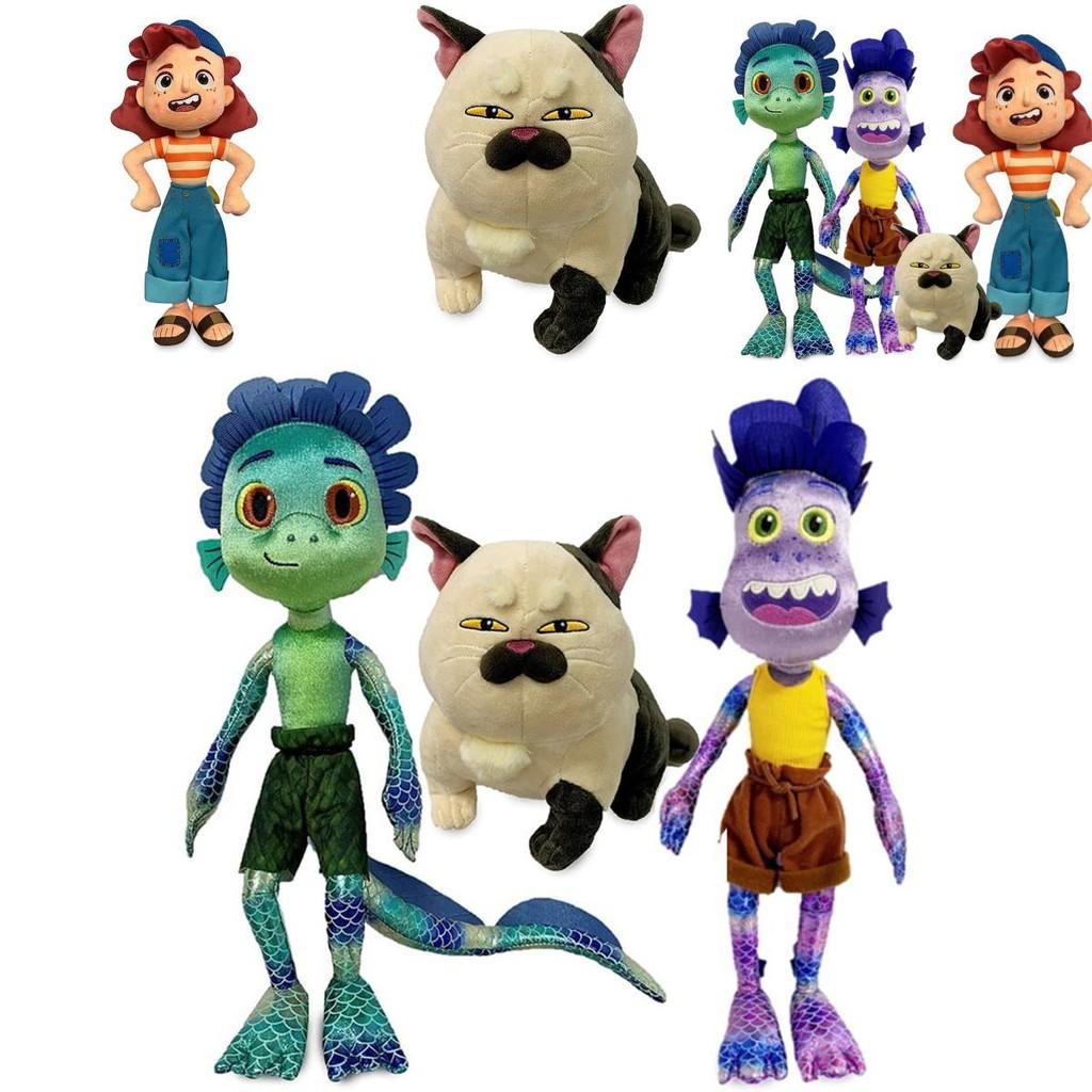 Adorable Cartoon Luca Alberto Julia Cat Sea Monster Boys Plush Toys Anime Figures Dolls