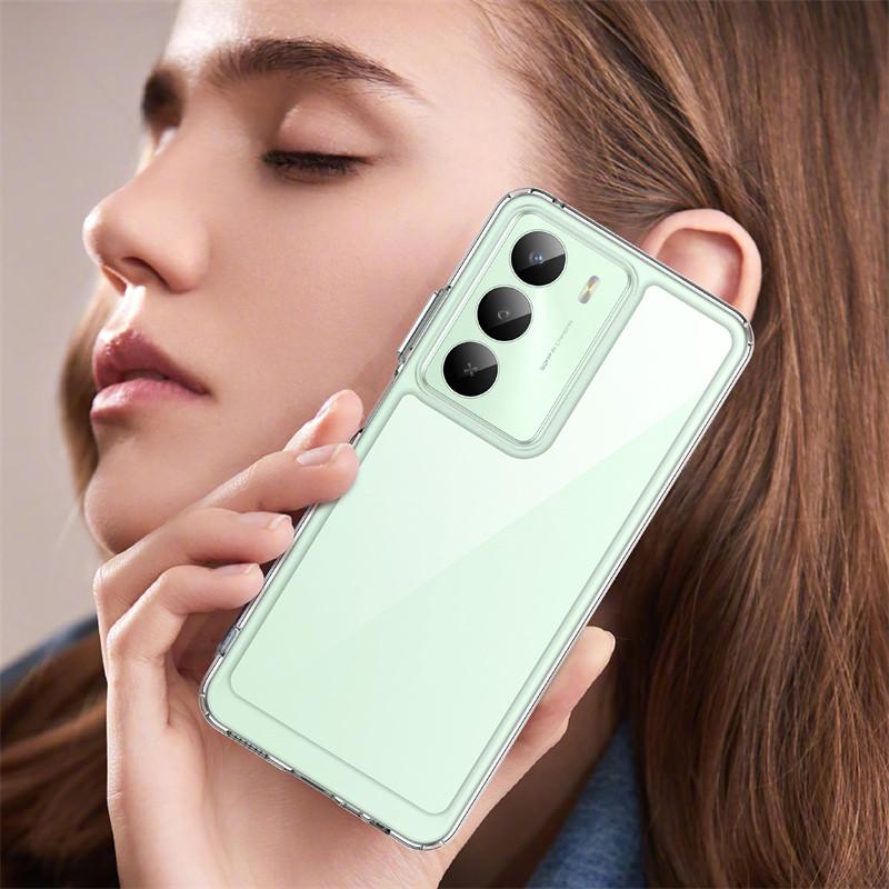 For Realme 14X Global Case Realme 14X Global Cover Bumper Shockproof Clear PC + Silicon Protective Phone Cover Realme 14X Global