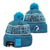 NFL Team Style Knit Beanie Winter Warm Embroidered Fleece Lined Hat Men Women