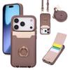 Lychee Colorblock Card Holder Case for iPhone 17 Pro Max