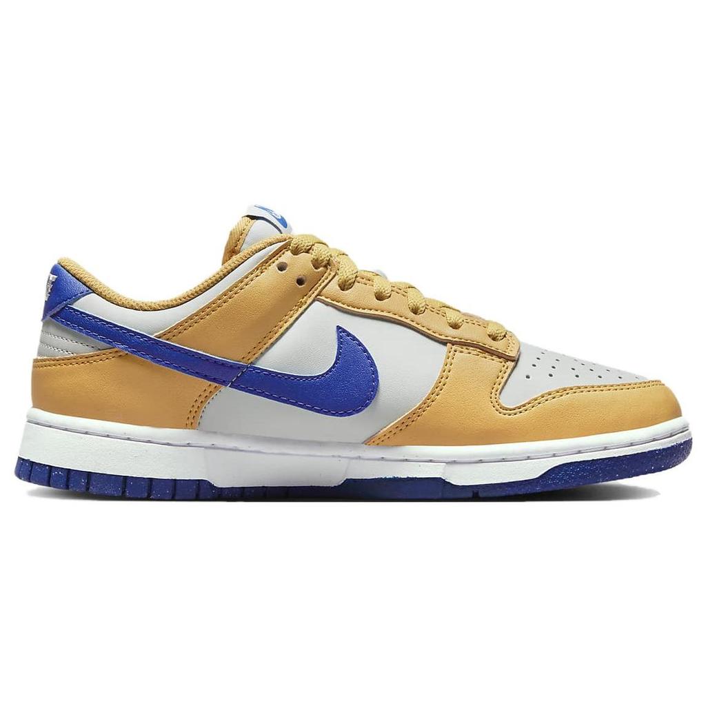 Nike  Dunk Low Next Nature Wheat Gold Royal Women Sneakers Brown Hyper-Royal Light-Silver DN1431-700