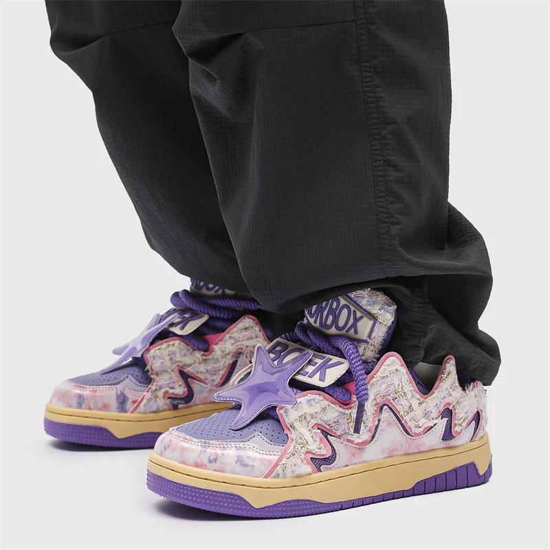 Scarpe da Skateboard Originali da Uomo Sneakers di Design Donna Streetwear Scarpe Hip Hop Uomo Sneakers Basse Vulcanizzate Uomo Trainer di Lusso