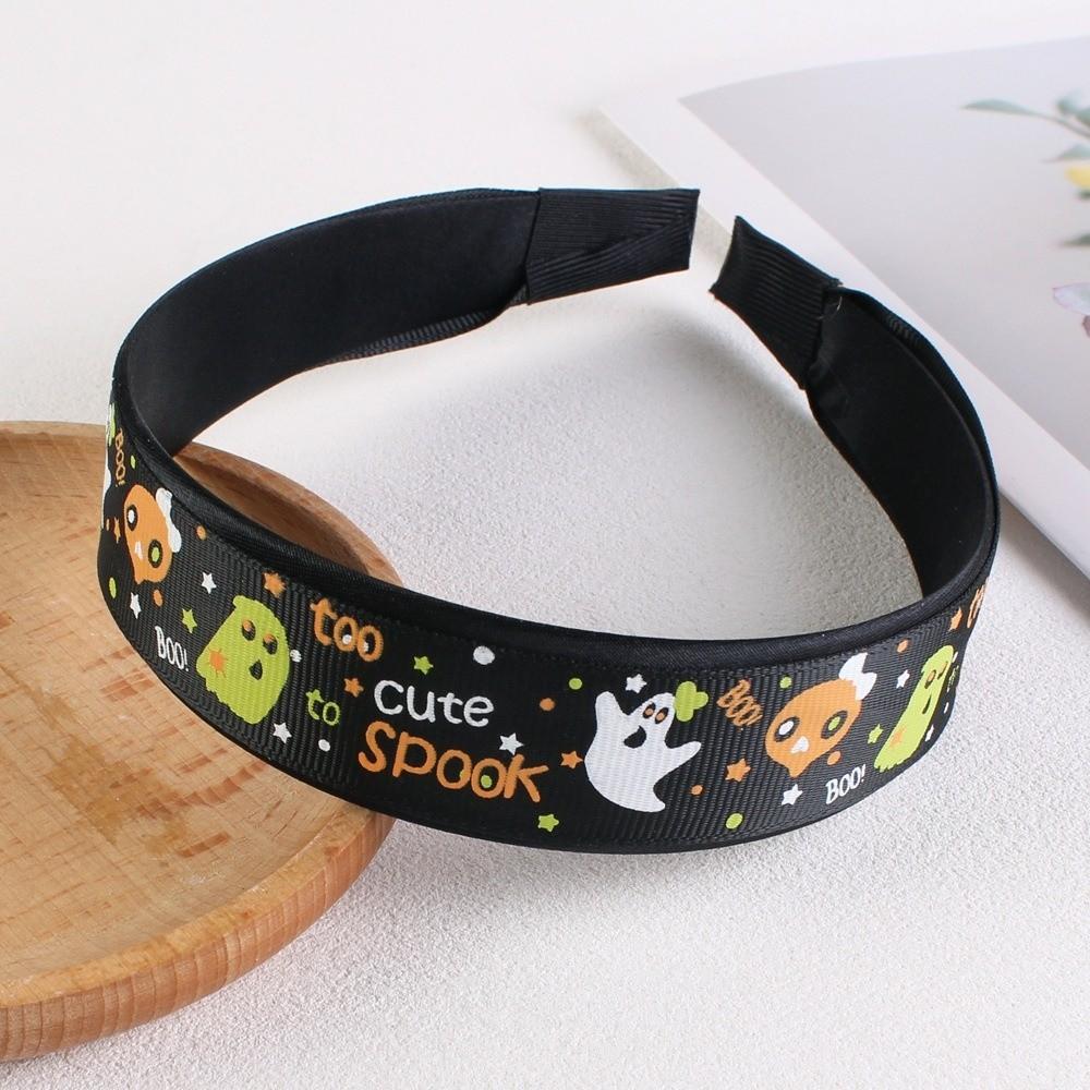 Horrible Skull Head Headband Bat Ghost Bat Print Hairband Halloween Hair Hoop  Girls/Children