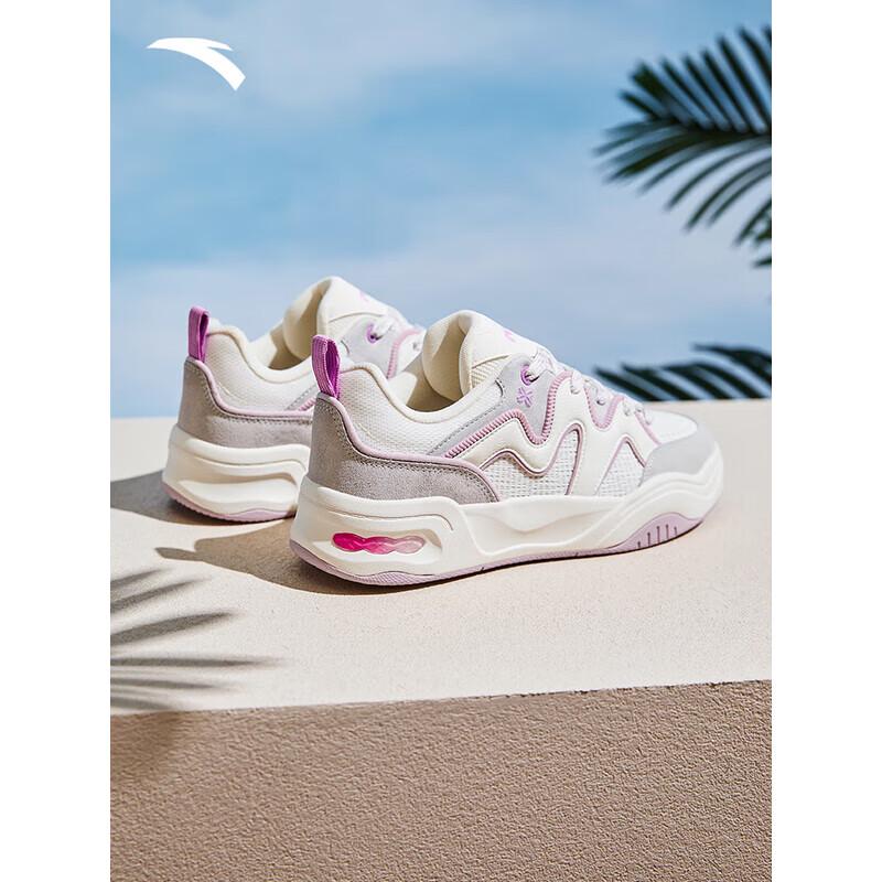 ANTA Women s Cream Bun Platform Skate Shoes 35.5