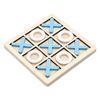 Montessori XO Chess Jigsaw Puzzle 3D Geometric Shapes Board Games For Kids Children Educational Wooden Toys