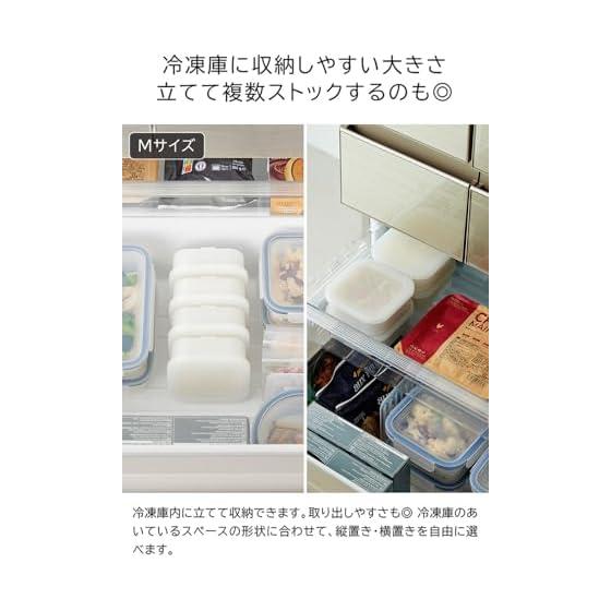 Yamazaki Jitsugyo Easy to Warm Standing Frozen Rice Container, Clear Tower [Set of 6] Tower with Colander, Microwave, Freezer, Dishwasher Safe,