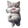 Whimsical Cat Fish Tank Hanging Flower Pot Ornament for Garden Decor