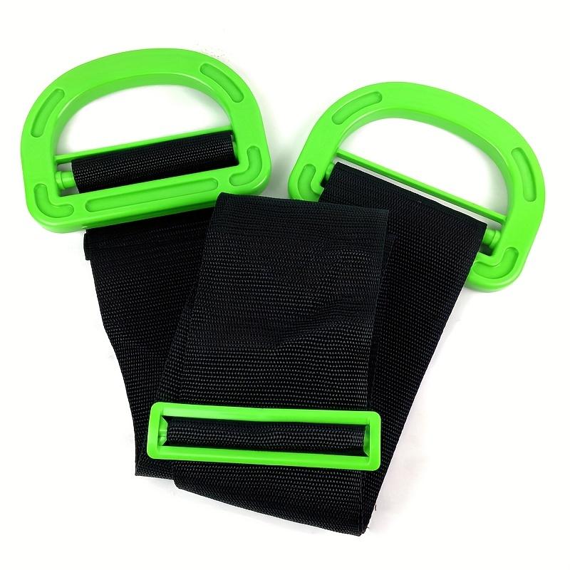 

Heavy Duty Lifting Straps - 1pc Adjustable Furniture Moving Straps Supports Up to 600 Lbs | Easy-to-Grip Green Handles