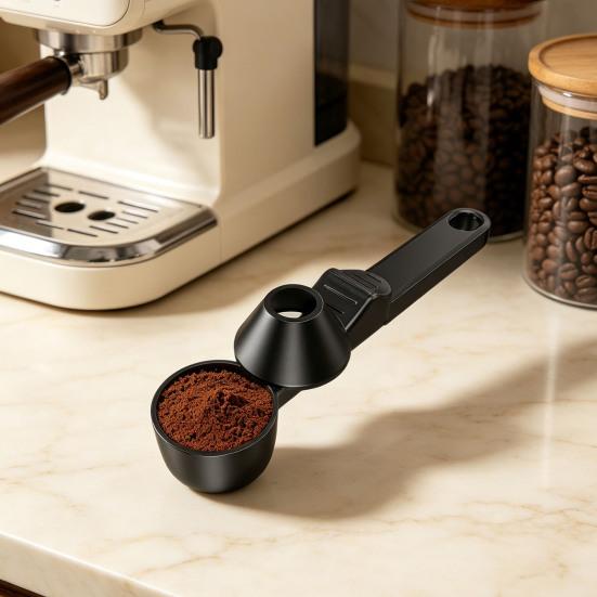 Coffee Sliding Spoon Non-Spill Design Long Handle Measuring Scoop for Coffee Grounds BPA-Free Dishwasher Safe Essential Barista Tool for Consistent