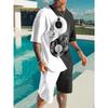 Fashion Resort Style Men's T-Shirt Short Sleeve Shorts Two-Piece Set Summer 3D Print