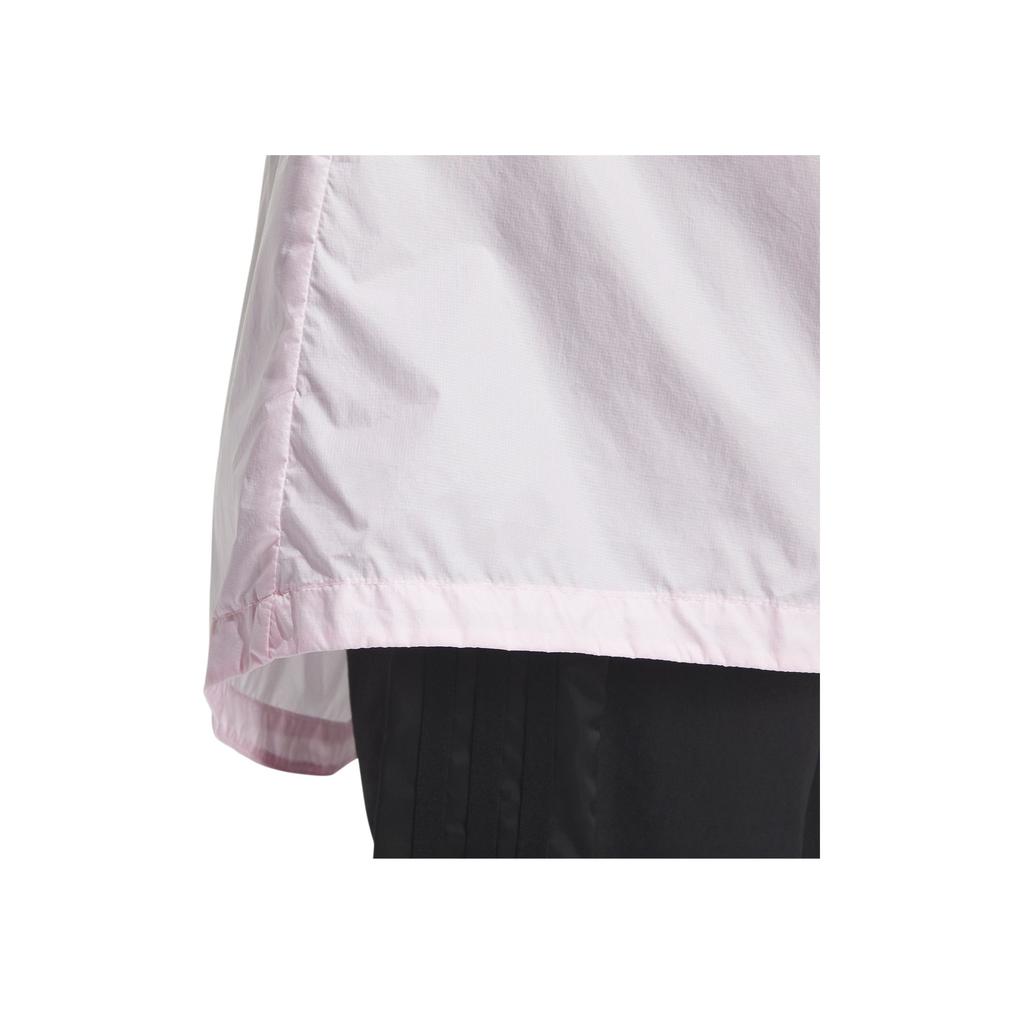 Adidas Solid Color Hooded Casual Mid-Length UV Protection Sun Protection Clothing Women Outerwear Clear-Pink IA1786