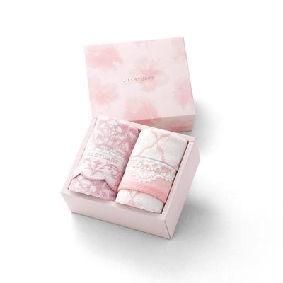 Bloom Ornament Towel Gift Set Wash Towel Boxed Scala - 2-Piece Set, Pink, - 58-3219150