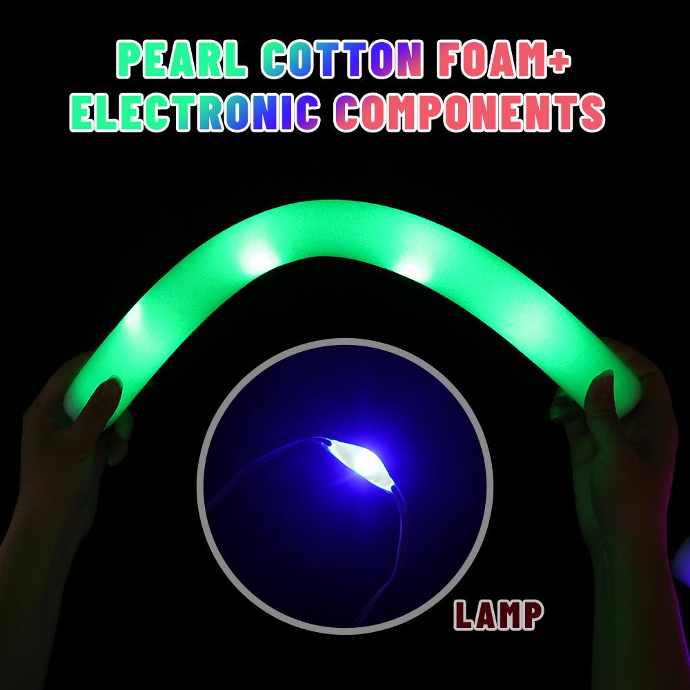 30/1Pcs Glow Sticks Bulk-LED Foam Glow In The Dark Luminous Flashing Cheer Sticks Birthday Bar Wedding Concert Party Supplies
