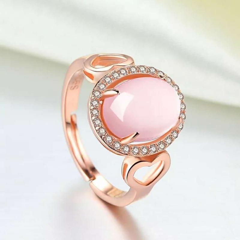 Lindon Classic Copper Alloy Zircon Ring Ladies Jewelry Wedding Promise Party Gift