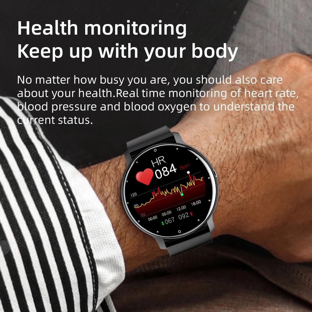 SACOSDING Smart Watch for Men Women Bluetooth Call Heart Rate Fitness Tracker with 1.39 Inch Screen IP67 Waterproof Smartwatch Android