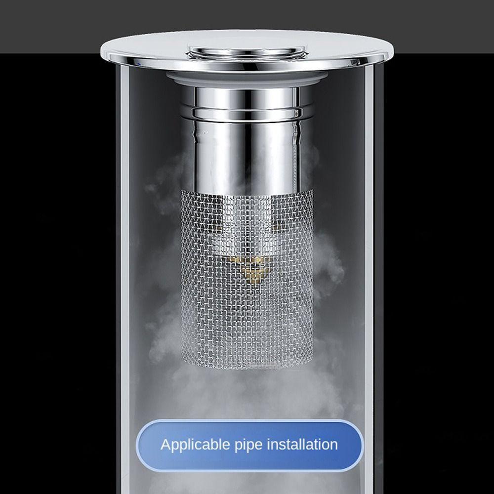 Stainless Steel Pop Up Drain Filter Hair Trap Washbasin Bounce Core  Bathroom Accessory