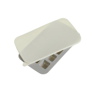 15 kostek DIY Foremka do lodu z pokrywką Kwadratowa szara