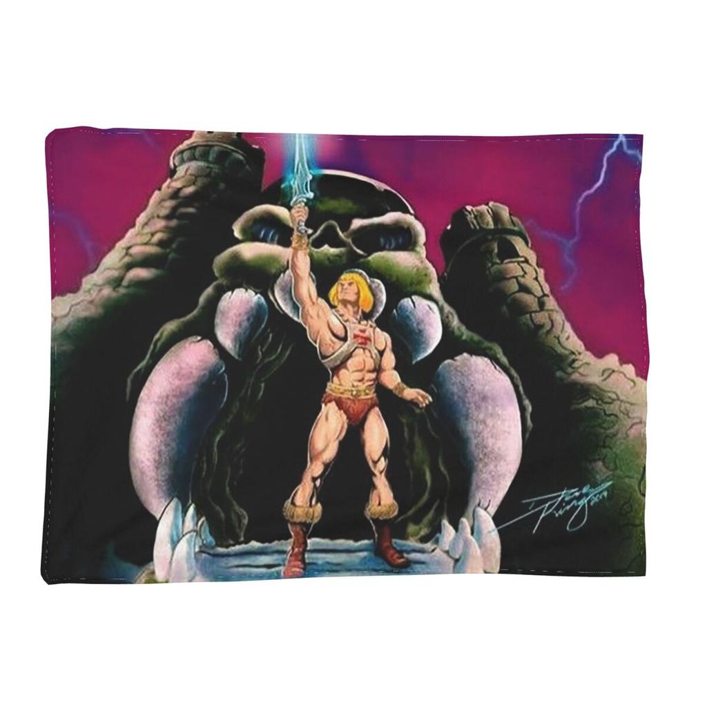 Eternia He-Man And The Masters Of The Universe Blanket Soft Warm Flannel Throw Blanket Plush for Bed Living Room Picnic Travel