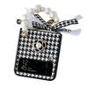 Black And White Qiandongge Light Luxury Mobile Phone Case For Samsung Zflip4 Women'S Folding Flip Portable Camellia