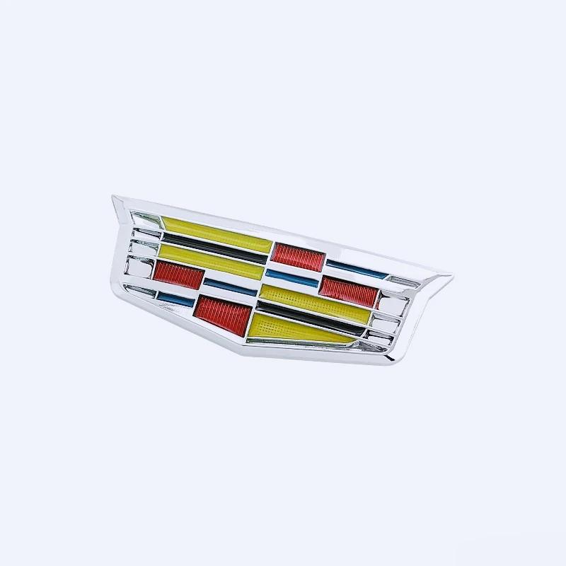 6.3cm/9.2cm Alloy Car Window C-Pillar Badge Sticker Rear Trunk Emblem for Cadillac XT5 ATSL XTS SRX BLS CT4 Escalade Deville DTS