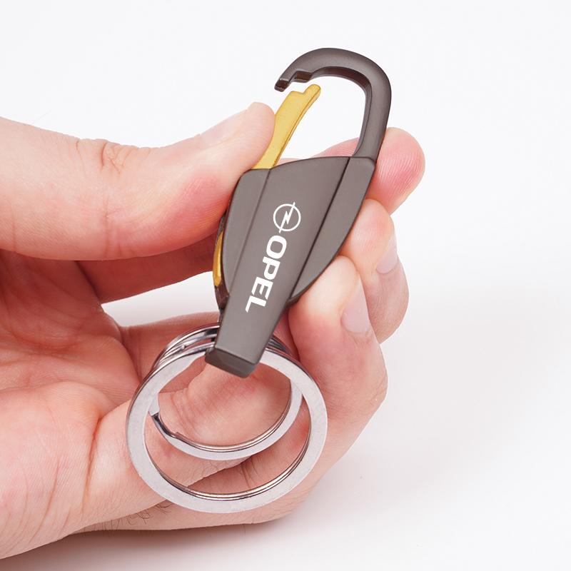 Car Zinc Alloy Key Ring Customize Emblem Keychain For Opel Astra Insignia Vivaro Corsa Mokka Zafira Vectra OPC Vauxhall Meriva
