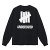 Unisex Oversized Cotton Long Sleeve Tee With Geometric Letter Print - Loose Fit Casual Top Teens Adults