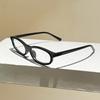 Blue Light Blocking Glasses High-Transmittance Fashion Clear Lens Glasses Small Oval Eyewear Trendy Retro Hip Hop Glasses
