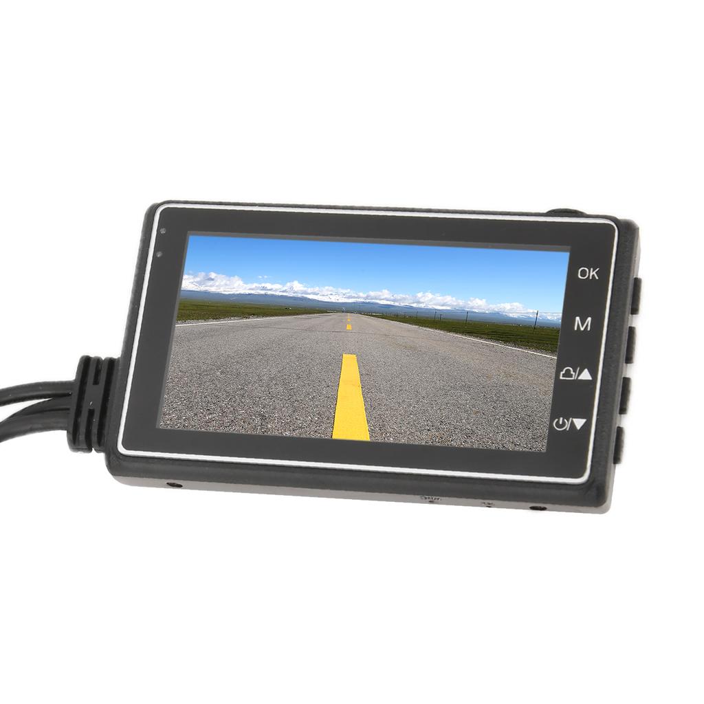 Motorcycle Video Driving Recorder Dual Camera Front Rear 1080P+720P Dash Cam Motorcycle Accessories