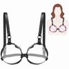 Sexspiel Offener BH-Gurt Frau Brust Fetisch Spiele Dessous SM Sklaven-BH Hebe-Sextoy-Kits PU-Leder Bondage-Ausrüstung 18+ Sex