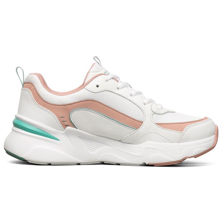 Skechers Bobs Bamina Comfortable Low-Top Running Shoes Women sneakers White Pink 117040-WPK