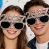 2027 Number Eyeglasses Happy  Year Glasses Diamond Glitter Sunglasses Cosplay Prop Xmas Party Decoration Funny Glasses