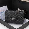 Xiaoxiangfeng Echte Leder Damen Tasche Gitter Kette Neue Modische Vielseitige Schulter Hochwertiges Gefühl Klassische Crossbody