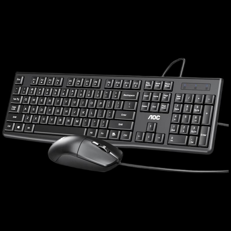AOC KM151 Wired Full-Size Keyboard and Mouse Combo