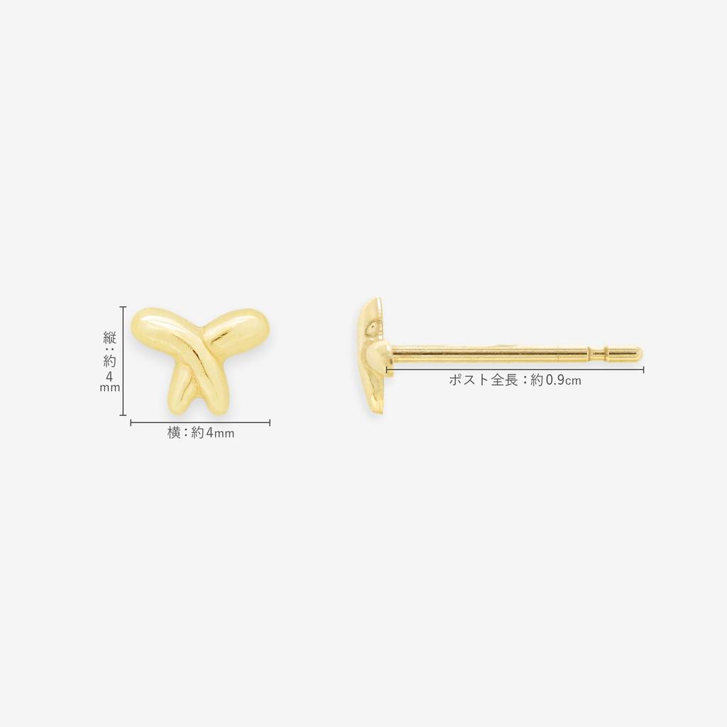ESTELLE [Official] Women's Earrings, 10K Yellow Gold, 0202-3258-0019-0000