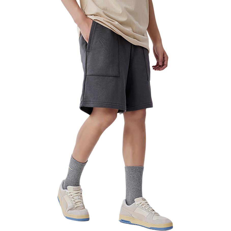 Puma Pantalones Cortos Casuales para Hombre Negro Gris 683476-30