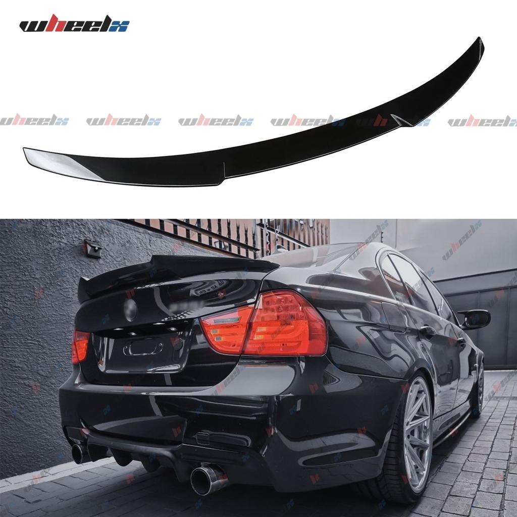 M4 Style Rear Boot Trunk Spoiler Wing Gloss Black For BMW E90 3 Series 2004-2012