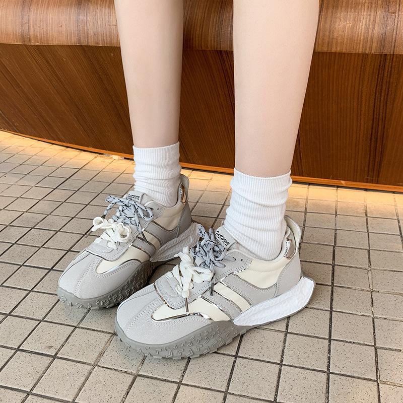 2025 Spring New Comfortable Versatile Breathable Fashion Casual Forrest Gump Shoes Platform German Training Shoes Versatile Breathable Women's Shoes