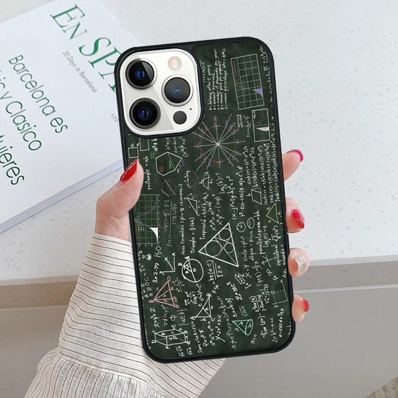 Physics Math Formula Equation Phone Case cover For iPhone 17 Air 15 16 16e 14 13 12 11 Pro Max Coque For Apple PLUS fundas