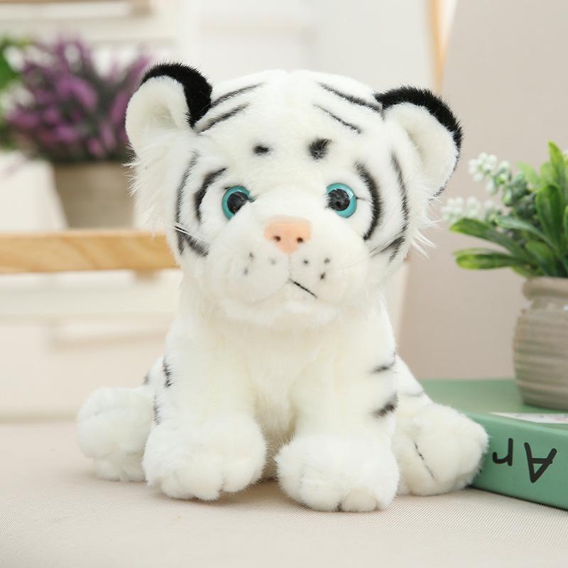 Simulated tiger plush toy Siberian tiger large doll children's throw pillow doll zoo gift