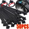 Car Nylon Tie Wrap Cable Fixed Fastener Clips Strap Self-Locking Nylon Cable Ties Car Hose Fastening Storage Organizer
