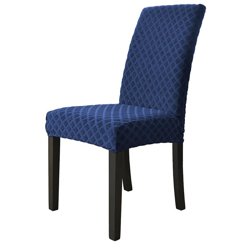 Jacquard Chair Cover For Dining Room Chair Slipcovers Universal Size Elastic Seatch Hotel Wedding House Banquet Chairs Covers1PC