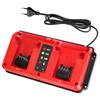 Rapid Battery Charger Replacement for Milwaukee 18V Lithium Battery Dual Port 90W Multi-Voltage Lithium-Ion Fast Charger